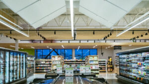 Avril Laval-Track lights-Supermarket design