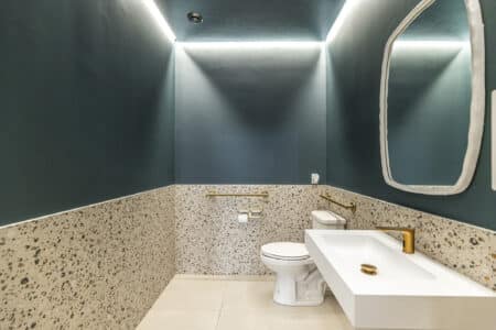 Linear Lighting Restroom